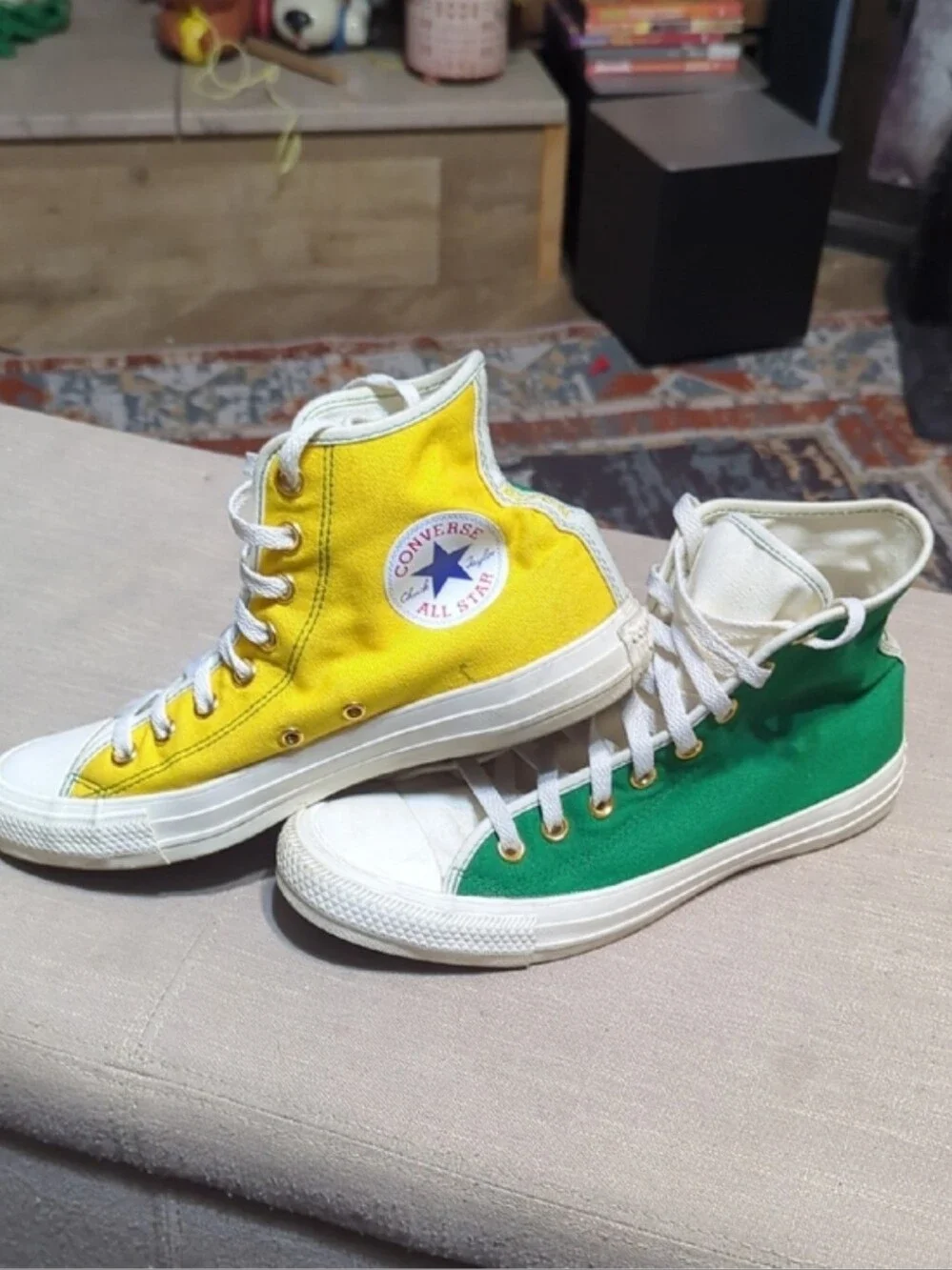 Converse Chuck Taylor All Star High-Top Sneakers - Yellow & Green